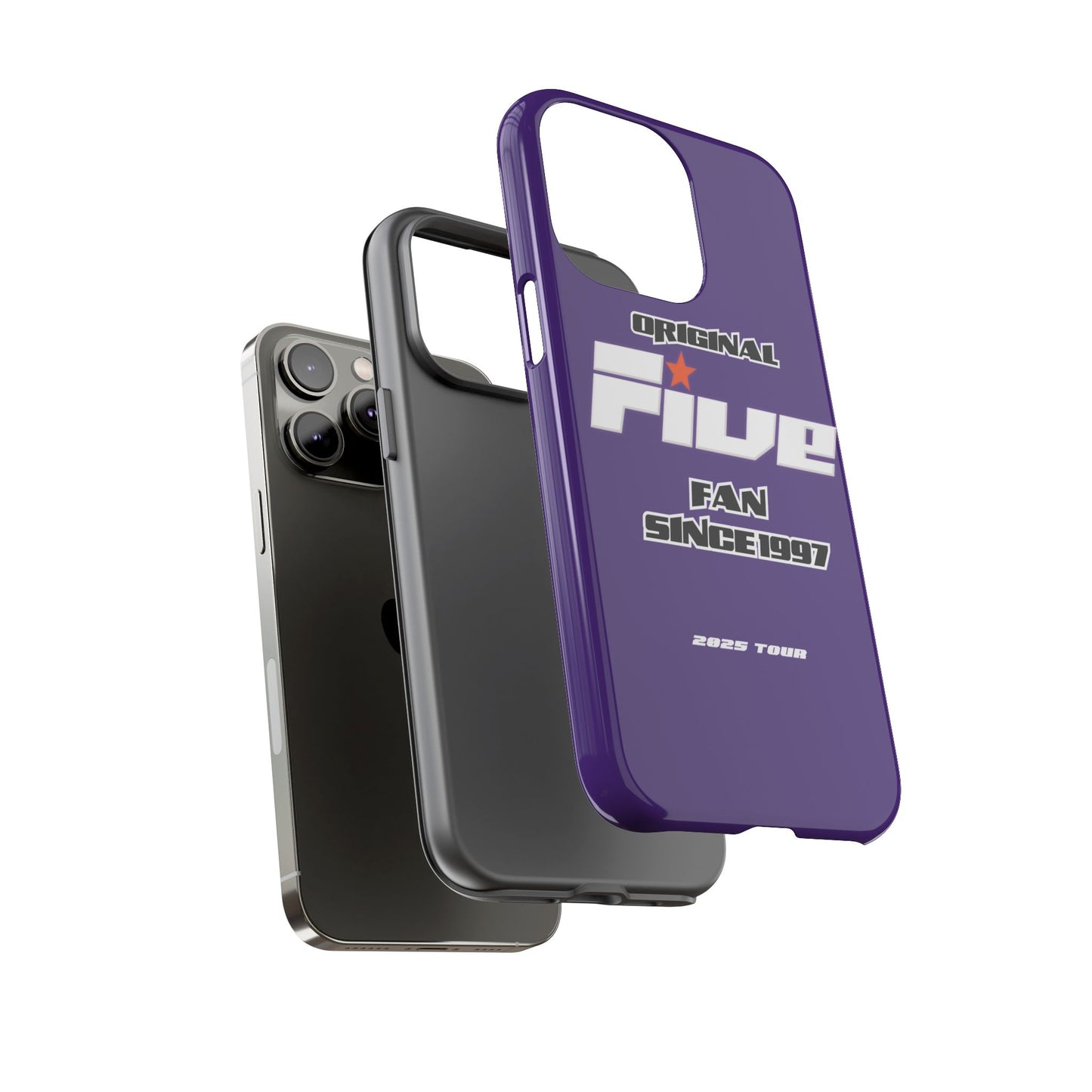 Original Five Fan Tough Case - 2025 Tour Edition unofficial Five boyband 5ive merchandise