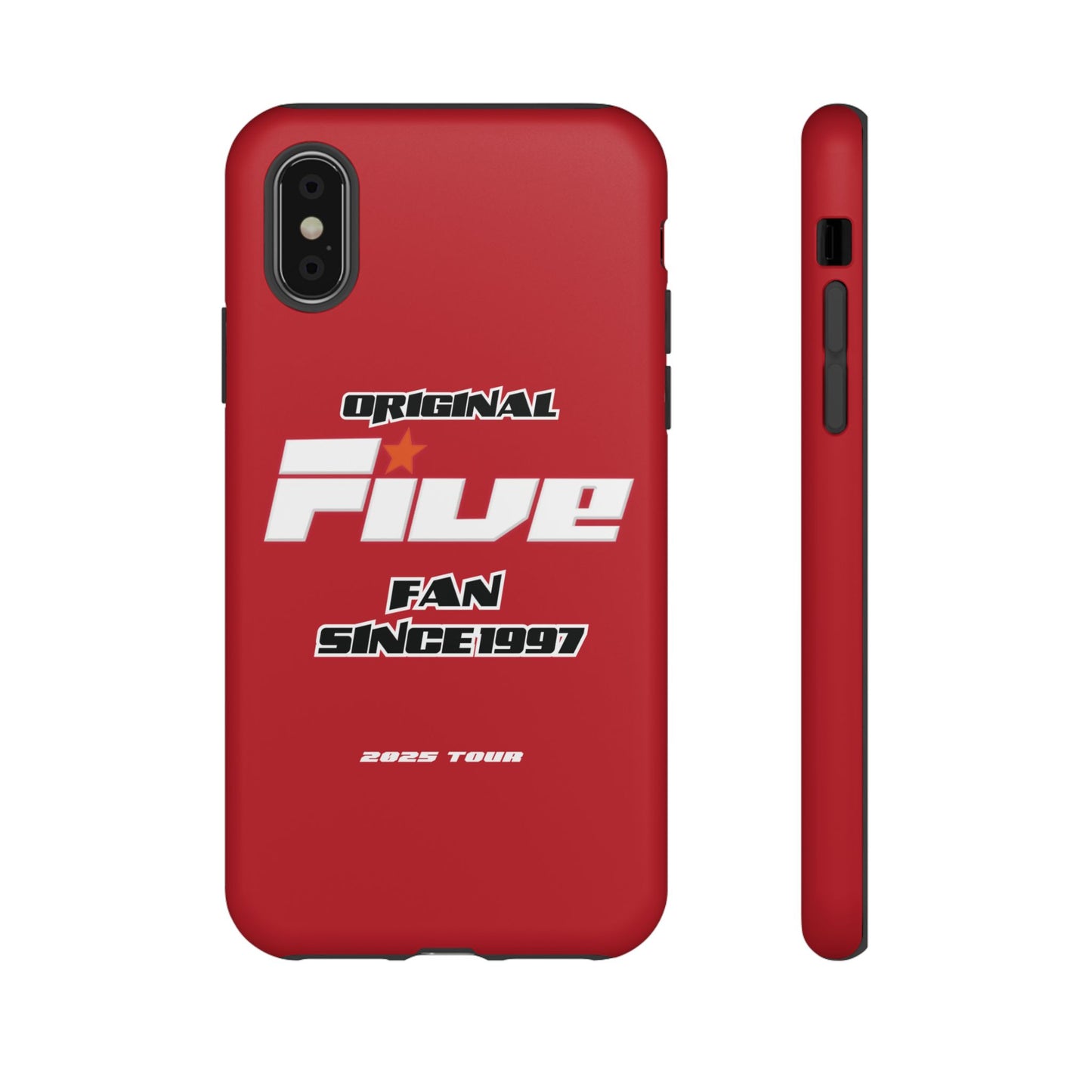 Original Five Fan Tough Case - 2025 Tour Edition unofficial Five boyband 5ive merchandise
