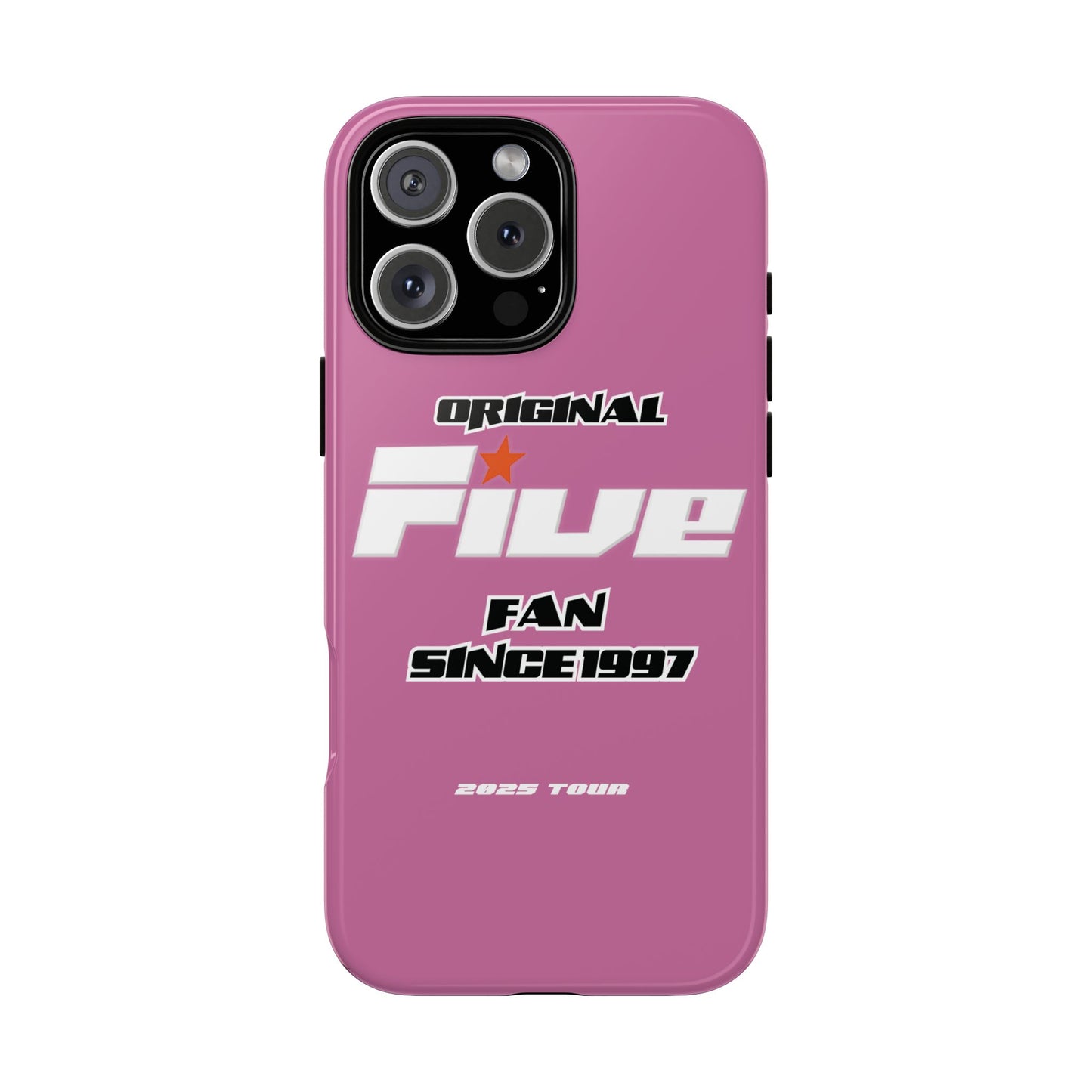 Original Five Fan Tough Case - 2025 Tour Edition unofficial Five boyband 5ive merchandise