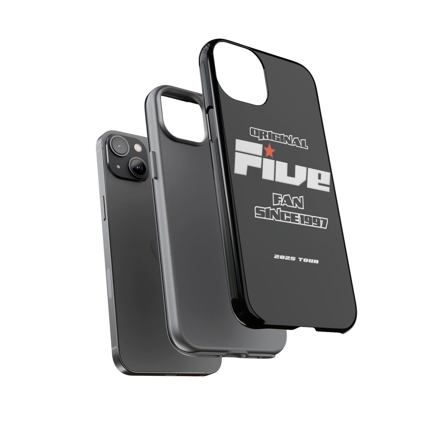 Original Five Fan Tough Case - 2025 Tour Edition unofficial Five boyband 5ive merchandise