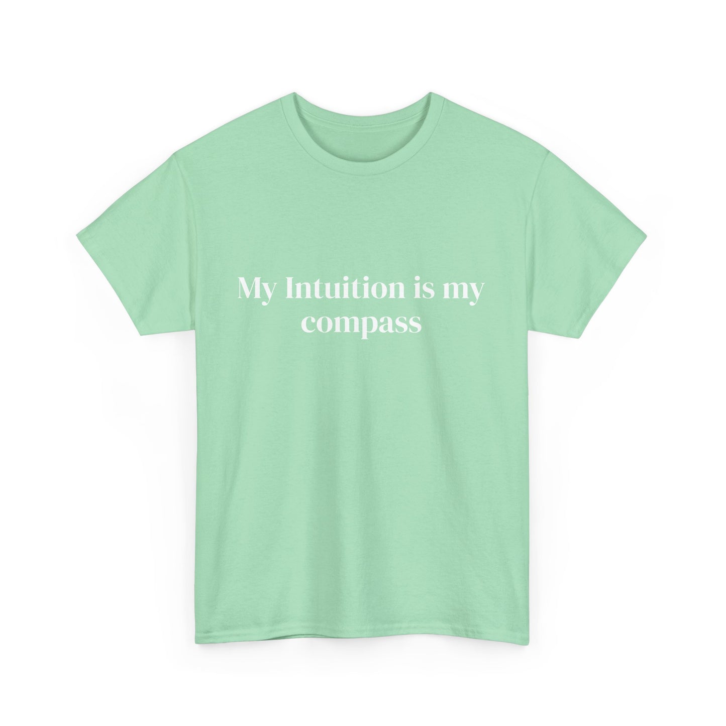 My intuition is my compass, Affirmations Tee, Motivational Quote Tee, Everyday Casual Shirt, Spiritual, mindful living empowerment t-shirt
