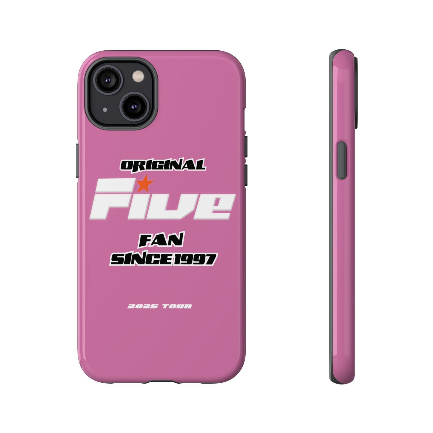 Original Five Fan Tough Case - 2025 Tour Edition unofficial Five boyband 5ive merchandise