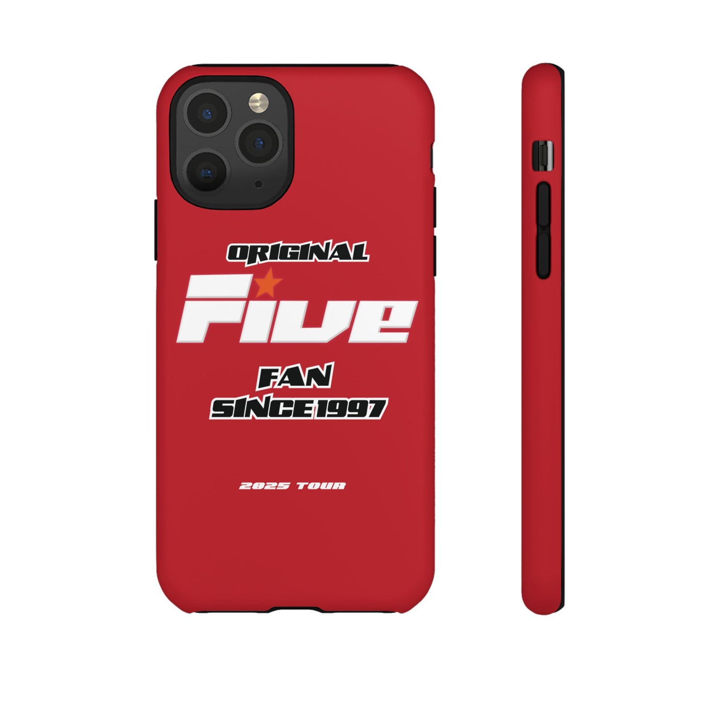 Original Five Fan Tough Case - 2025 Tour Edition unofficial Five boyband 5ive merchandise
