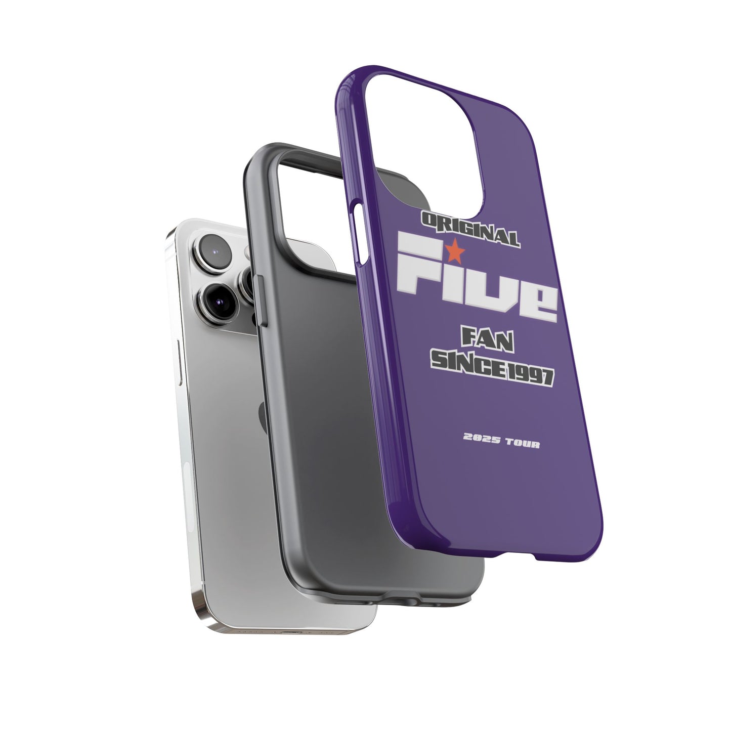 Original Five Fan Tough Case - 2025 Tour Edition unofficial Five boyband 5ive merchandise