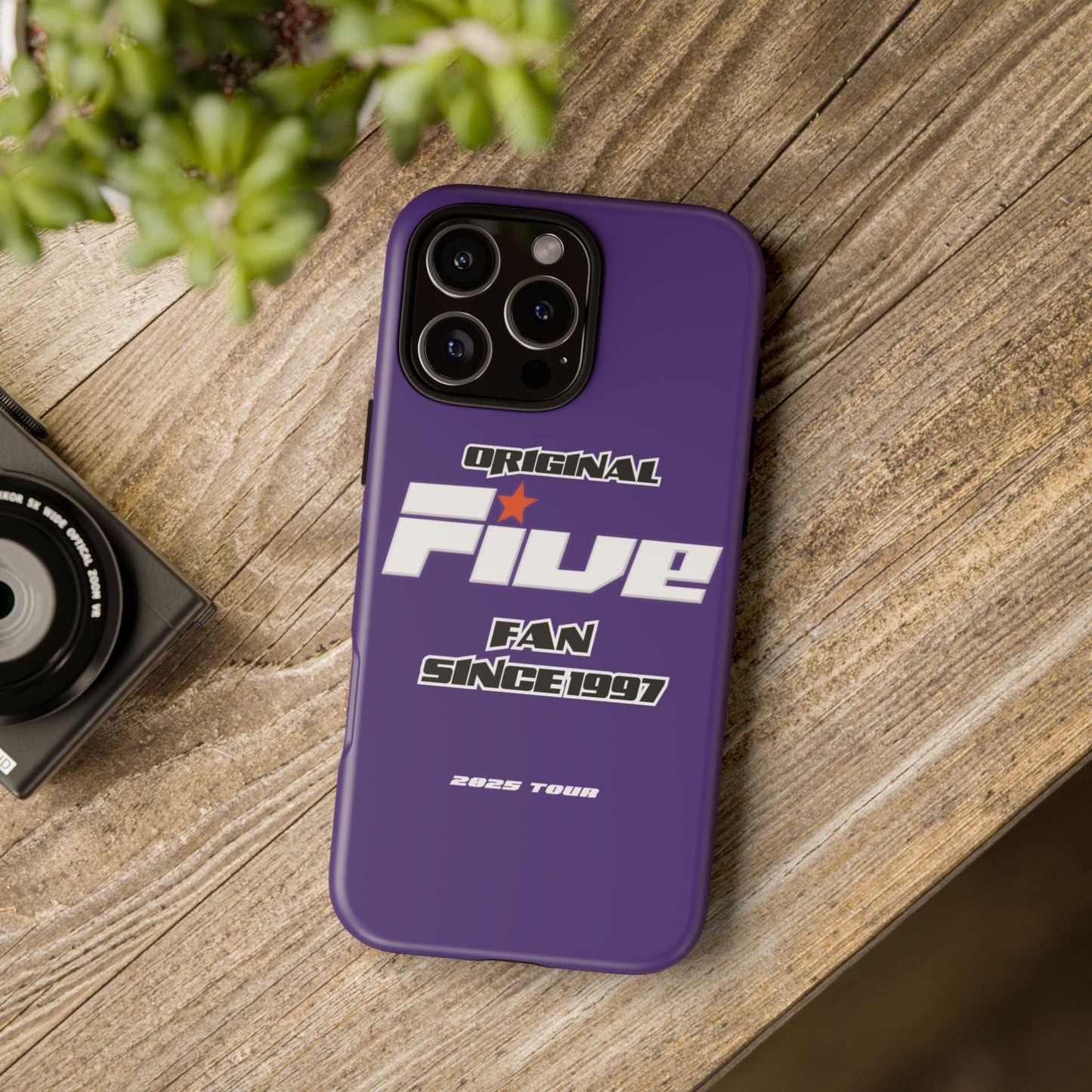 Original Five Fan Tough Case - 2025 Tour Edition unofficial Five boyband 5ive merchandise