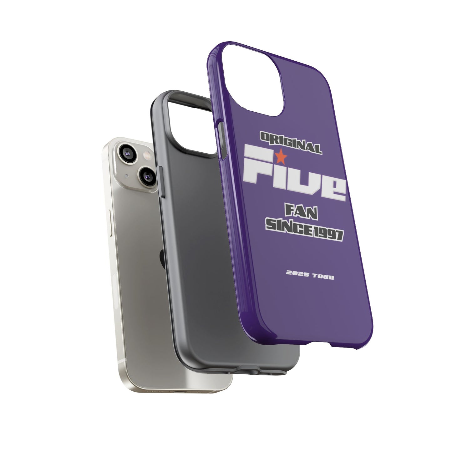 Original Five Fan Tough Case - 2025 Tour Edition unofficial Five boyband 5ive merchandise