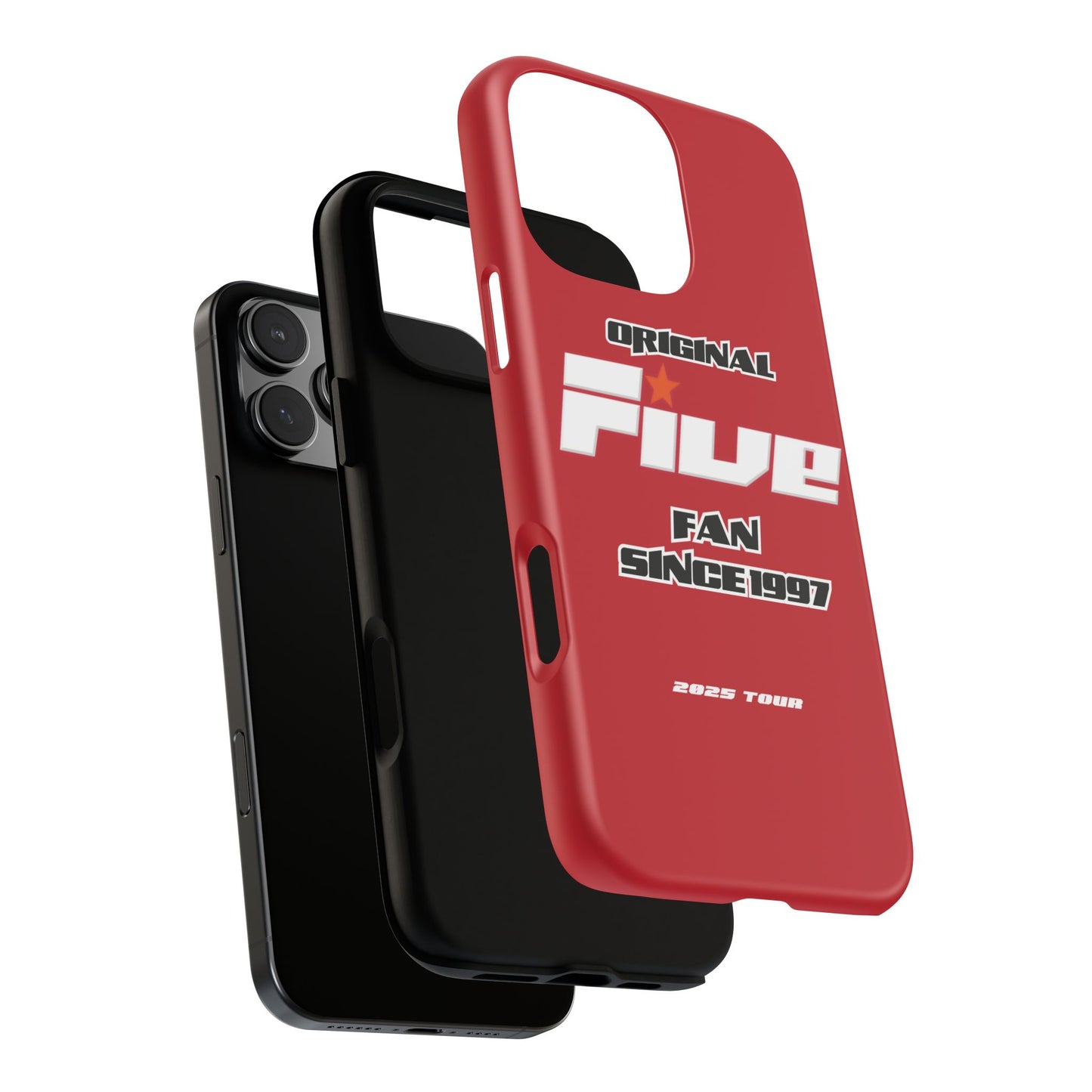 Original Five Fan Tough Case - 2025 Tour Edition unofficial Five boyband 5ive merchandise
