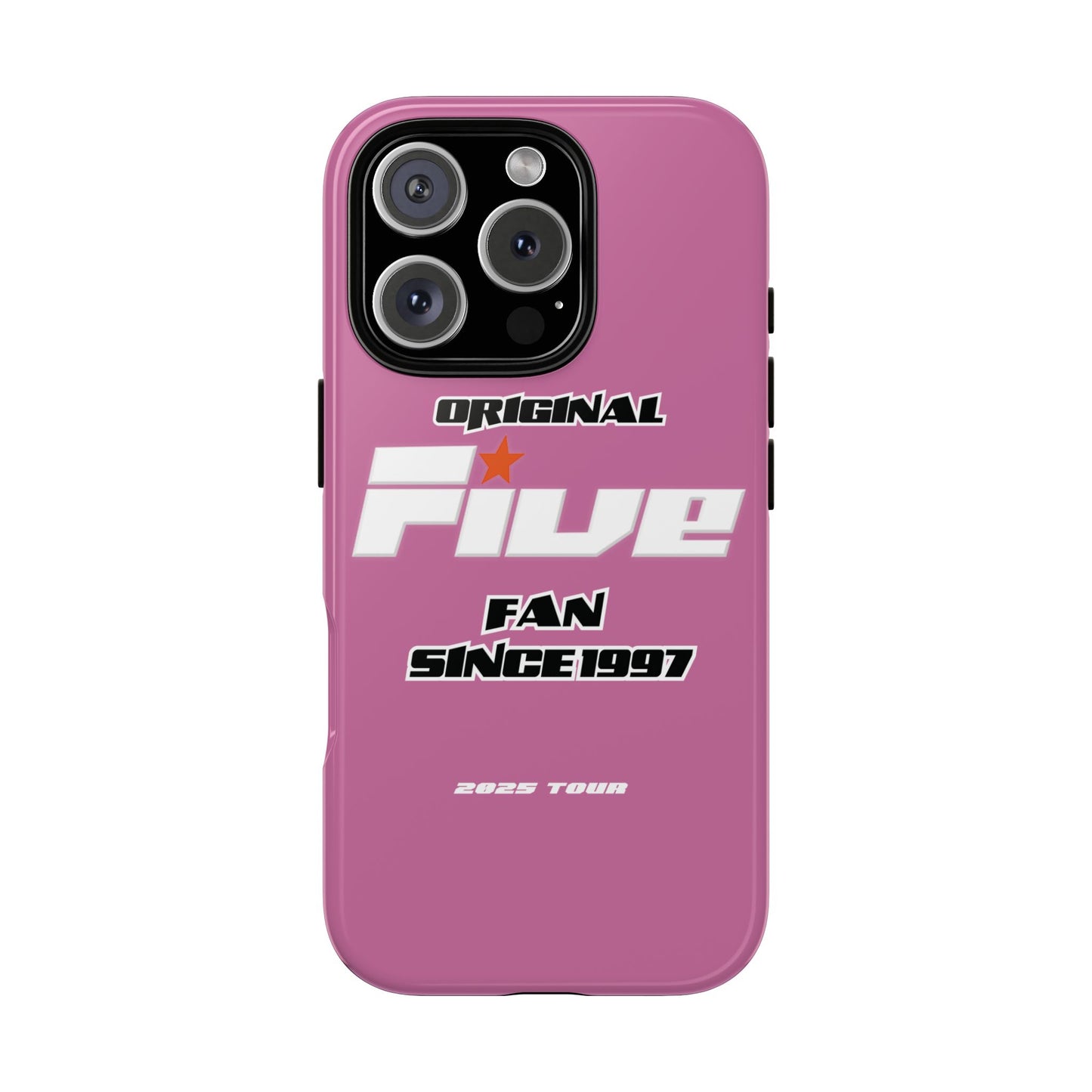 Original Five Fan Tough Case - 2025 Tour Edition unofficial Five boyband 5ive merchandise