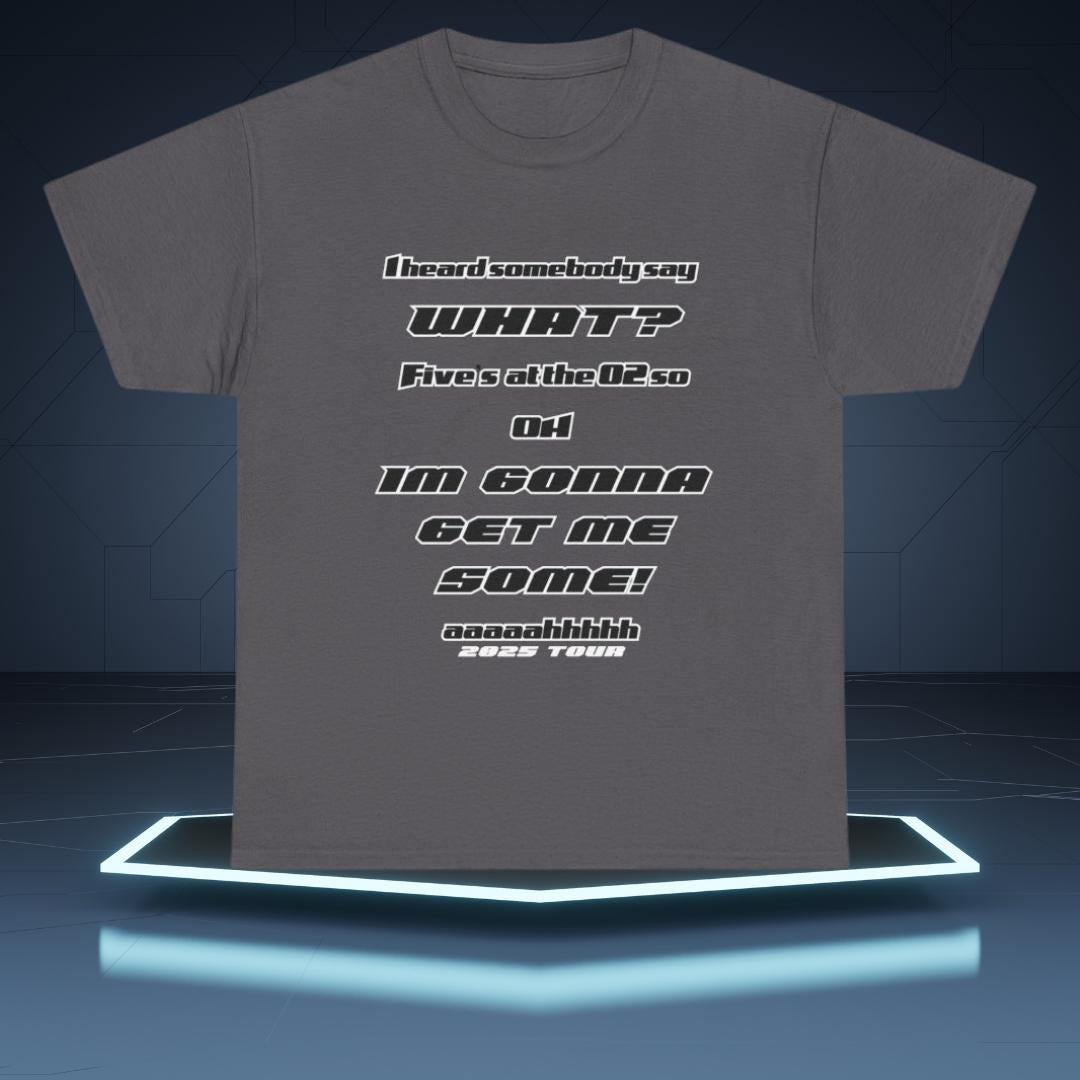 FIVE tshirt 2025 tour 5ive Five's at the o2 tour merchandise concert mothers day tee original five fans boy band nostalgia