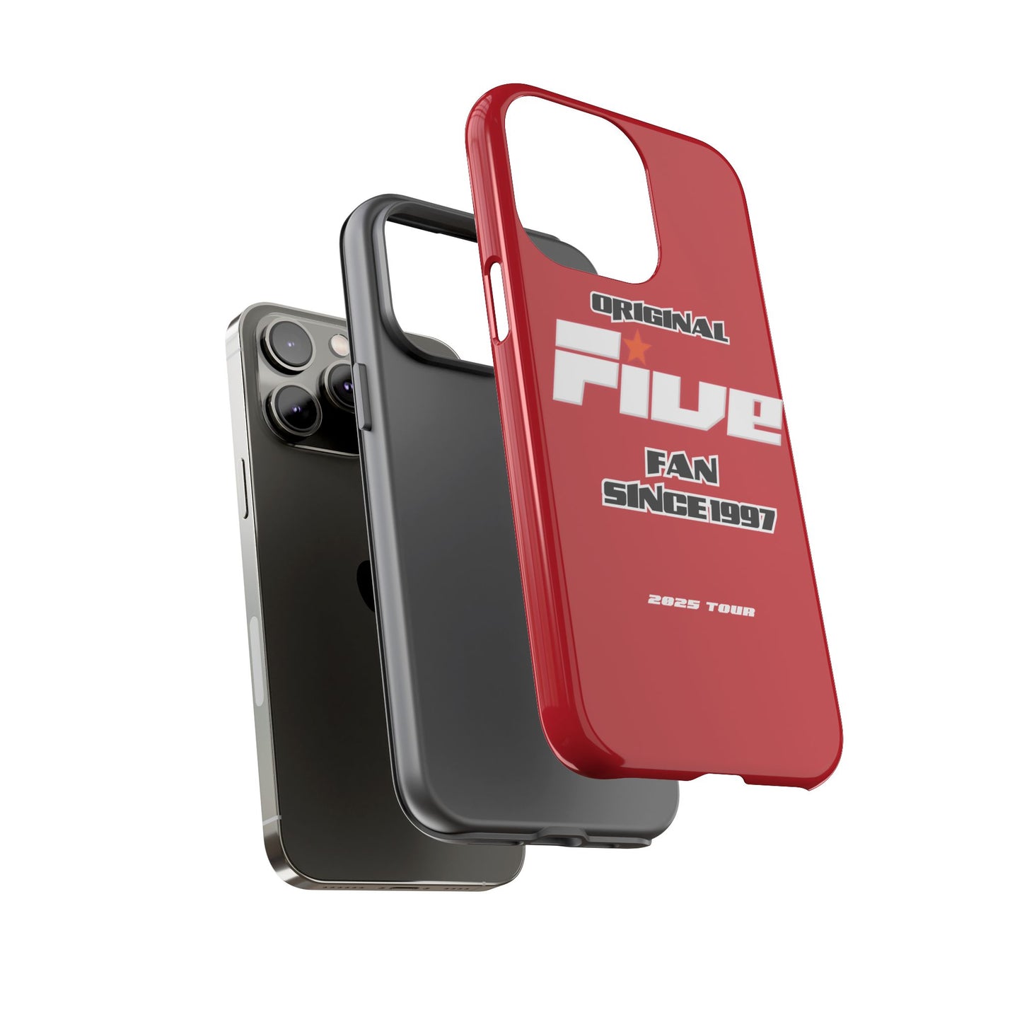 Original Five Fan Tough Case - 2025 Tour Edition unofficial Five boyband 5ive merchandise