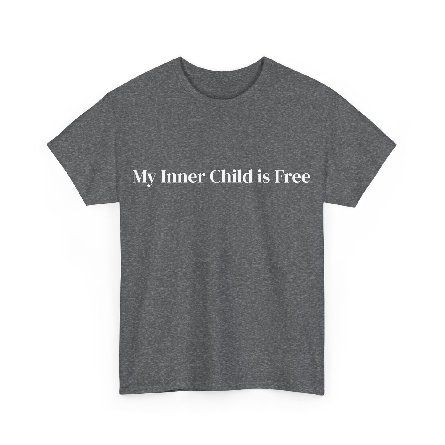 My Inner Child is Free, Affirmations Tee, Motivational Quote Tee, Everyday Casual Shirt, Spiritual, mindful living empowerment t-shirt