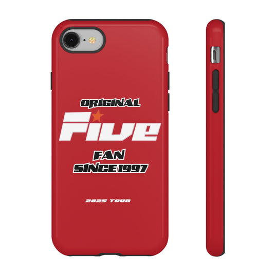Original Five Fan Tough Case - 2025 Tour Edition unofficial Five boyband 5ive merchandise