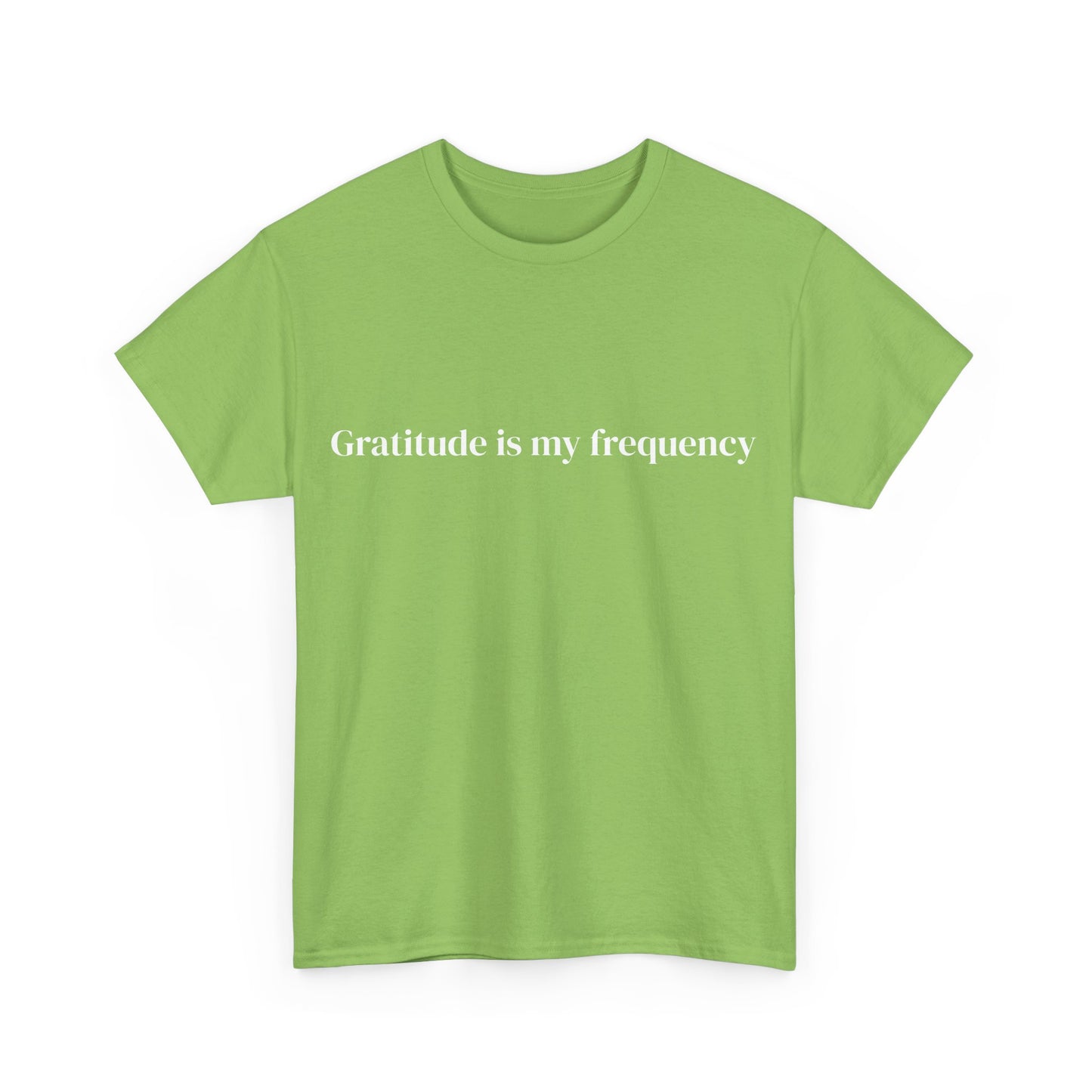 Gratitude is my frequency, Affirmations Tee tshirt, Motivational Quote Tee, Everyday Casual Shirt, Spiritual, mindful living empowerment t-shirt