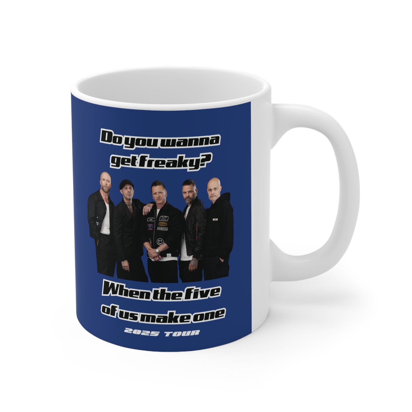 Five fan 5ive boy band uk 2025 tour five boyband five unofficial merchandise mug blue