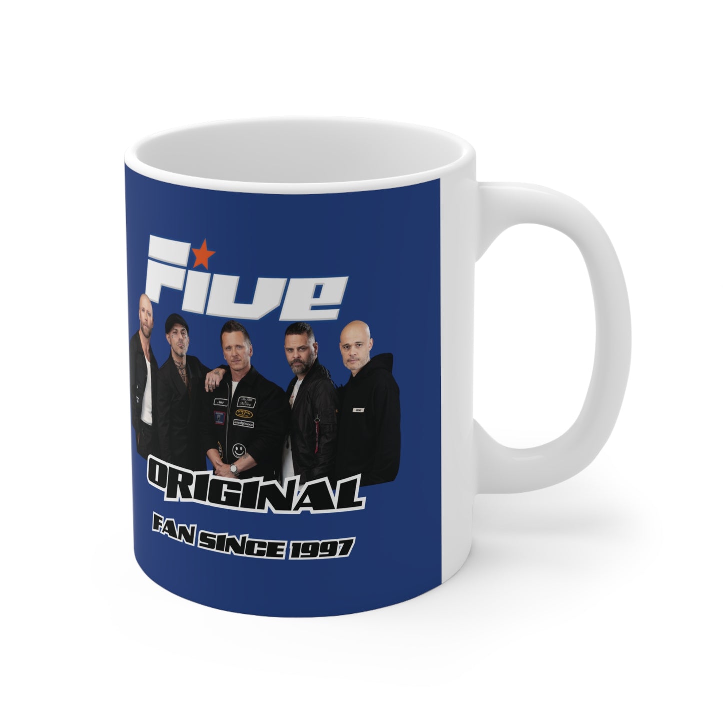 Five fan 5ive boy band uk 2025 tour five boyband five unofficial merchandise mug blue