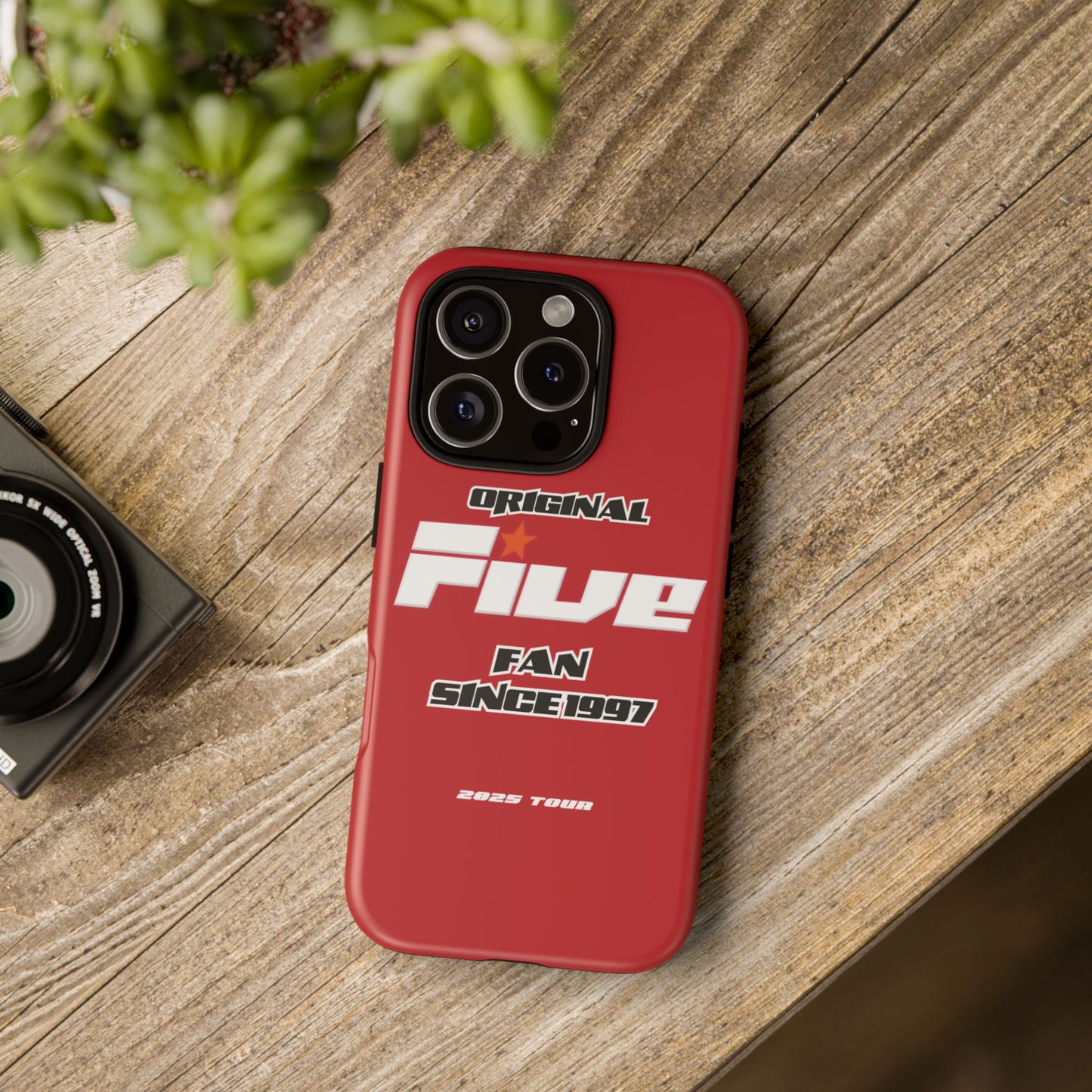 Original Five Fan Tough Case - 2025 Tour Edition unofficial Five boyband 5ive merchandise