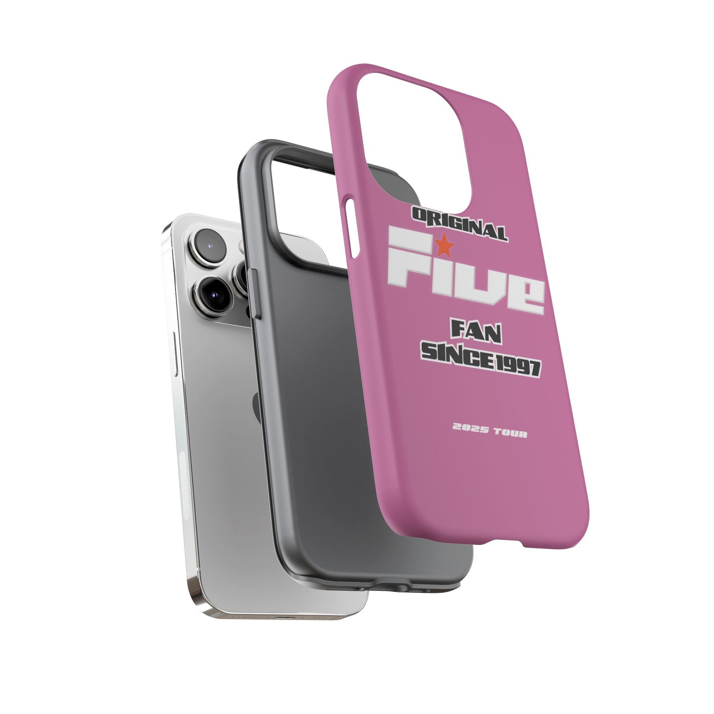Original Five Fan Tough Case - 2025 Tour Edition unofficial Five boyband 5ive merchandise