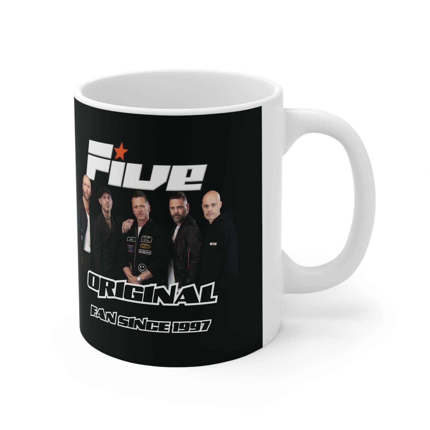 Five fan 5ive boy band uk 2025 tour five boyband five unofficial merchandise mug black