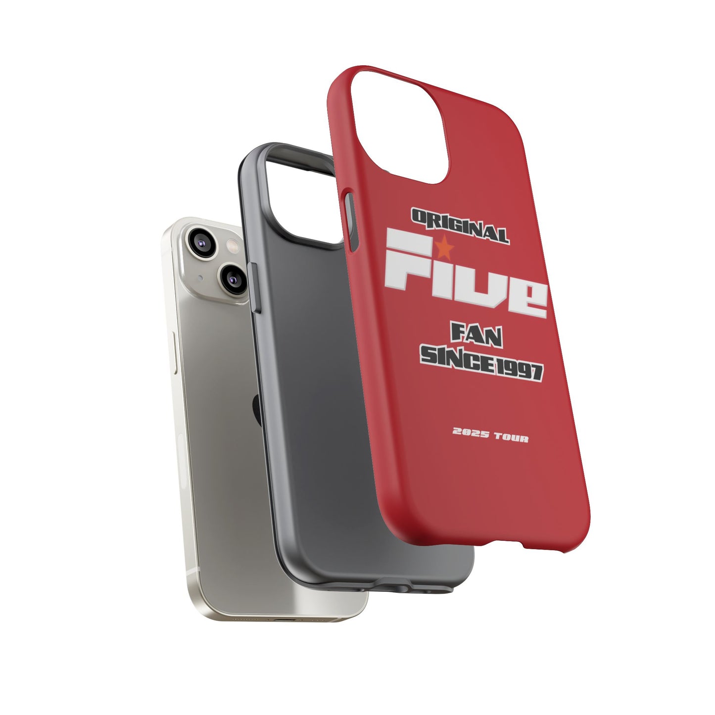 Original Five Fan Tough Case - 2025 Tour Edition unofficial Five boyband 5ive merchandise