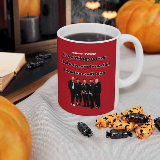 Five fan 5ive boy band uk 2025 tour five boyband five unofficial merchandise mug red