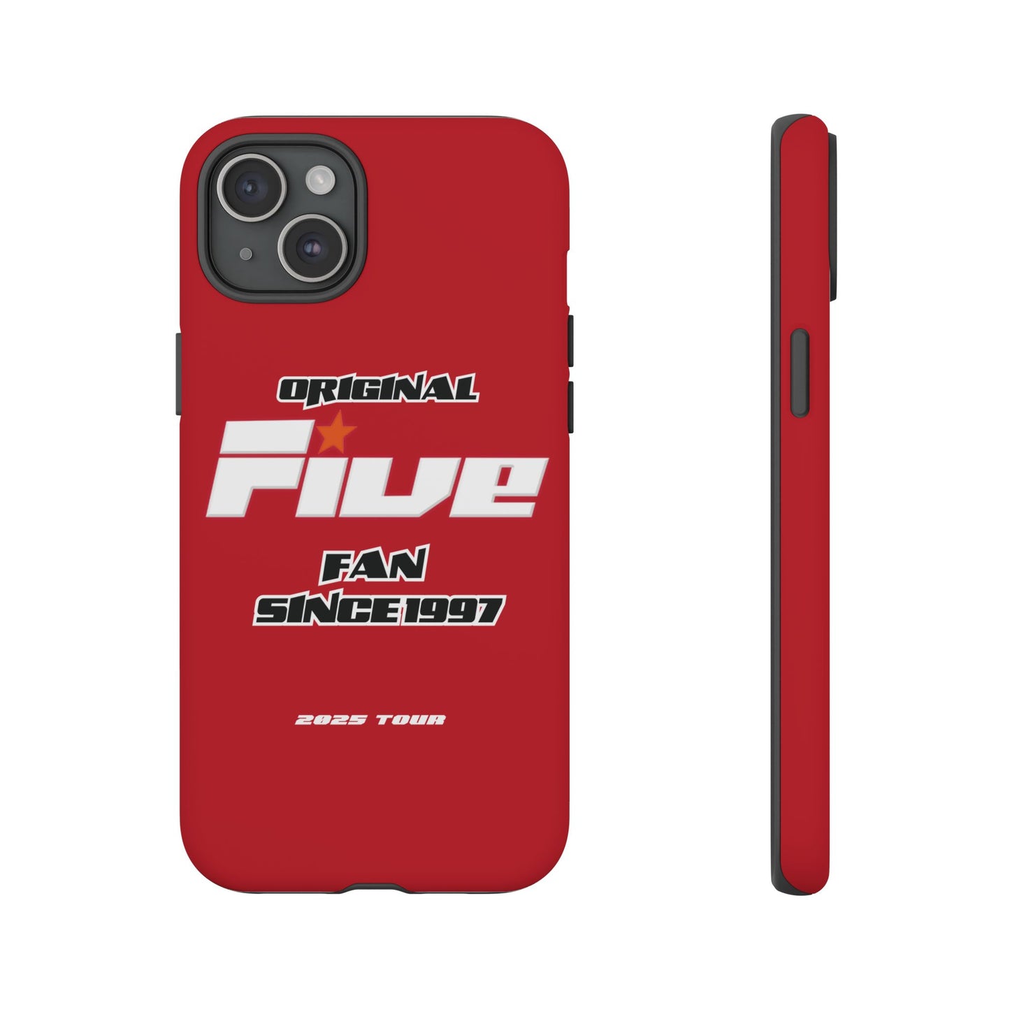 Original Five Fan Tough Case - 2025 Tour Edition unofficial Five boyband 5ive merchandise