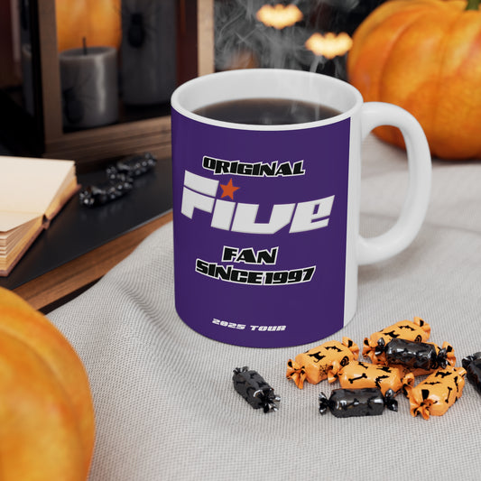 Five fan 5ive boy band uk 2025 tour five boyband five unofficial merchandise mug purple