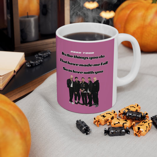 Five fan 5ive boy band uk 2025 tour five boyband five unofficial merchandise mug pink