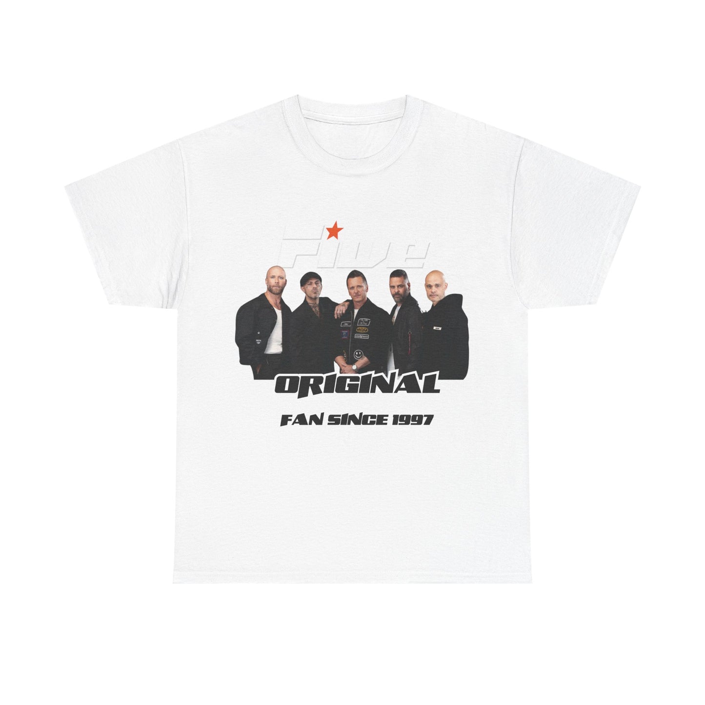 original FIVE tshirt 2025 tour 5ive Five's at the o2 tour merchandise concert tee t-shirt original five fans boy band nostalgia