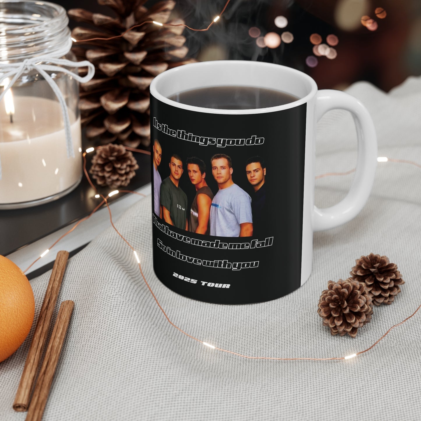 Five fan 5ive boy band uk 2025 tour five boyband five unofficial merchandise mug black