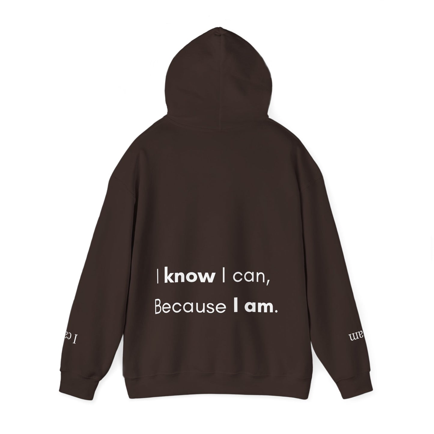 Empowering Affirmation Hoodie "I KNOW I can, Because I AM."