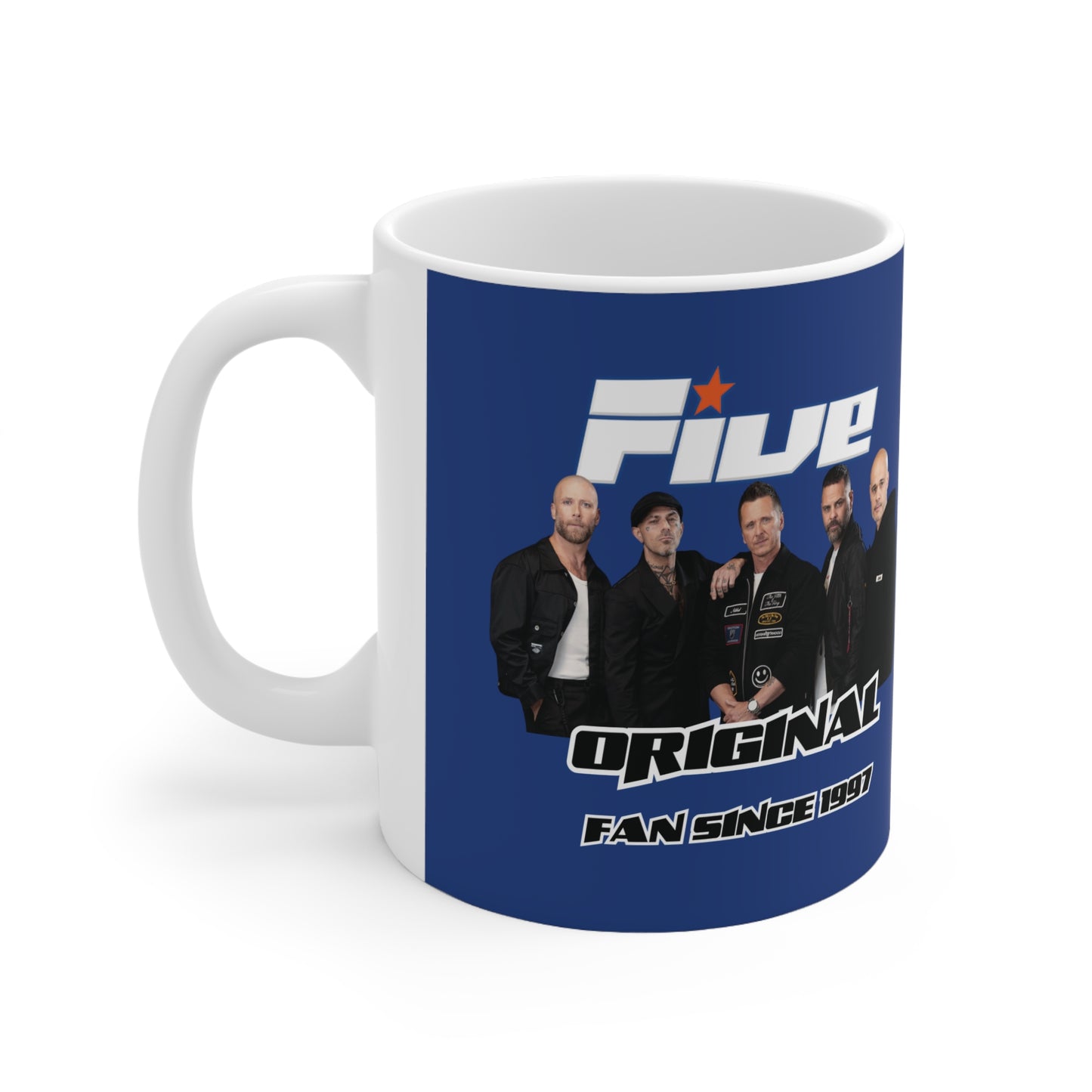 Five fan 5ive boy band uk 2025 tour five boyband five unofficial merchandise mug blue
