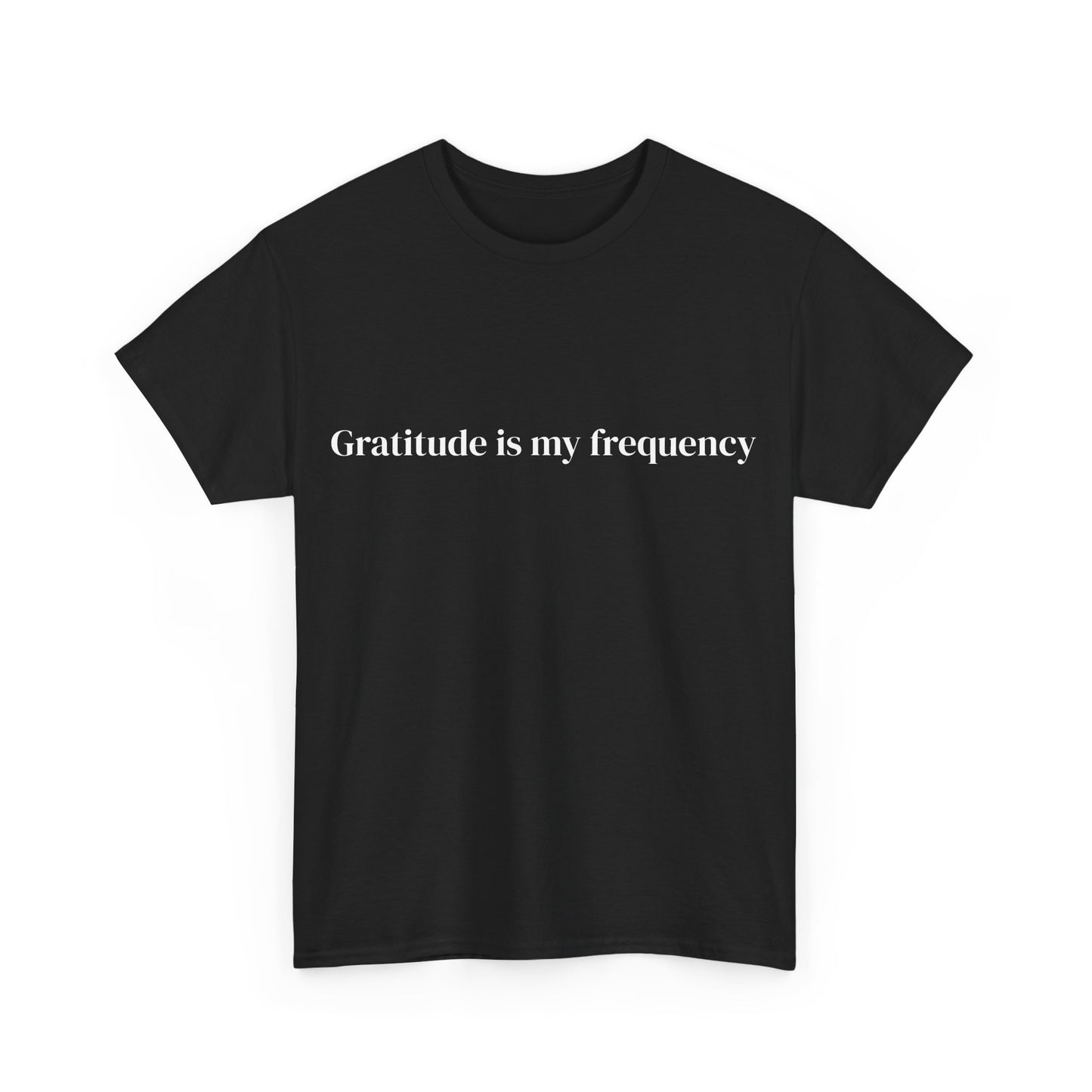 Gratitude is my frequency, Affirmations Tee tshirt, Motivational Quote Tee, Everyday Casual Shirt, Spiritual, mindful living empowerment t-shirt