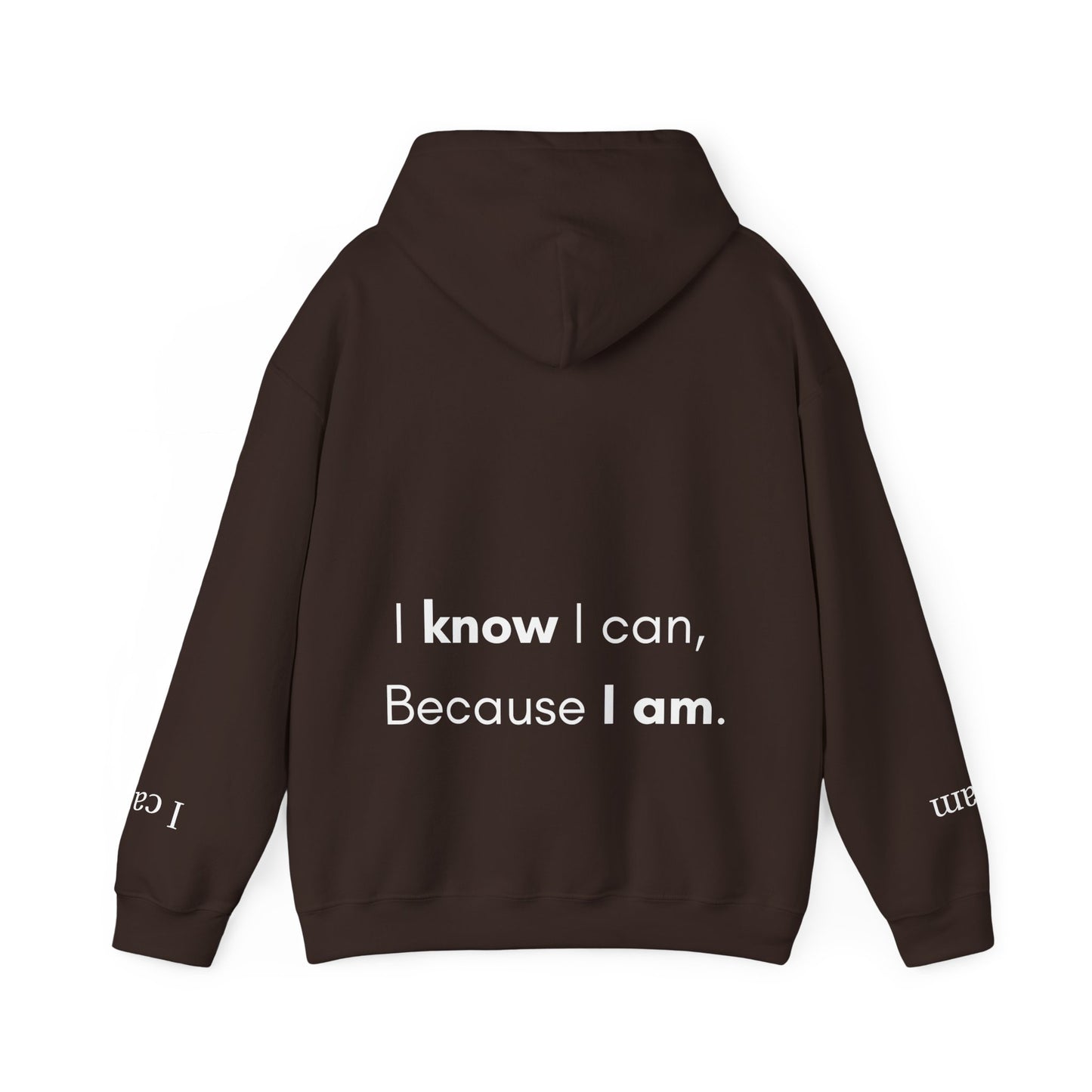 Empowering Affirmation Hoodie "I KNOW I can, Because I AM."