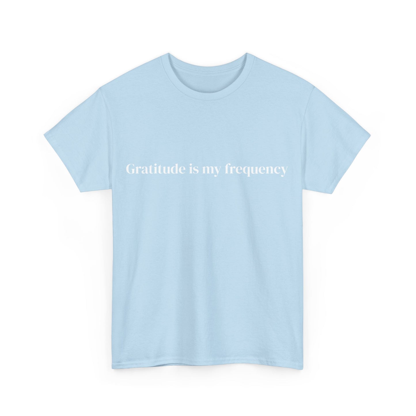 Gratitude is my frequency, Affirmations Tee tshirt, Motivational Quote Tee, Everyday Casual Shirt, Spiritual, mindful living empowerment t-shirt