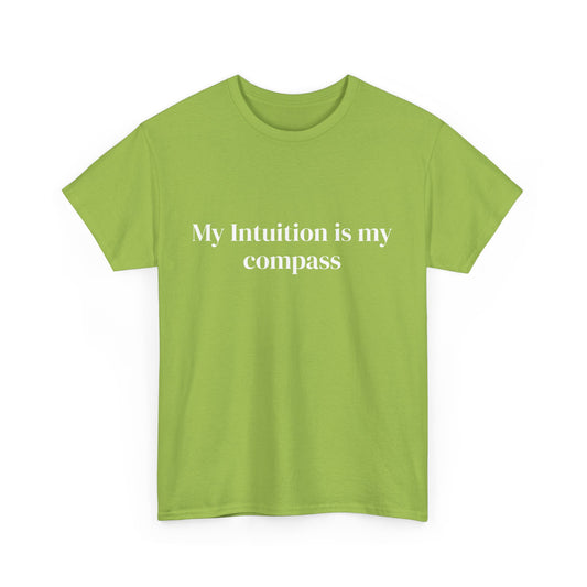 My intuition is my compass, Affirmations Tee, Motivational Quote Tee, Everyday Casual Shirt, Spiritual, mindful living empowerment t-shirt