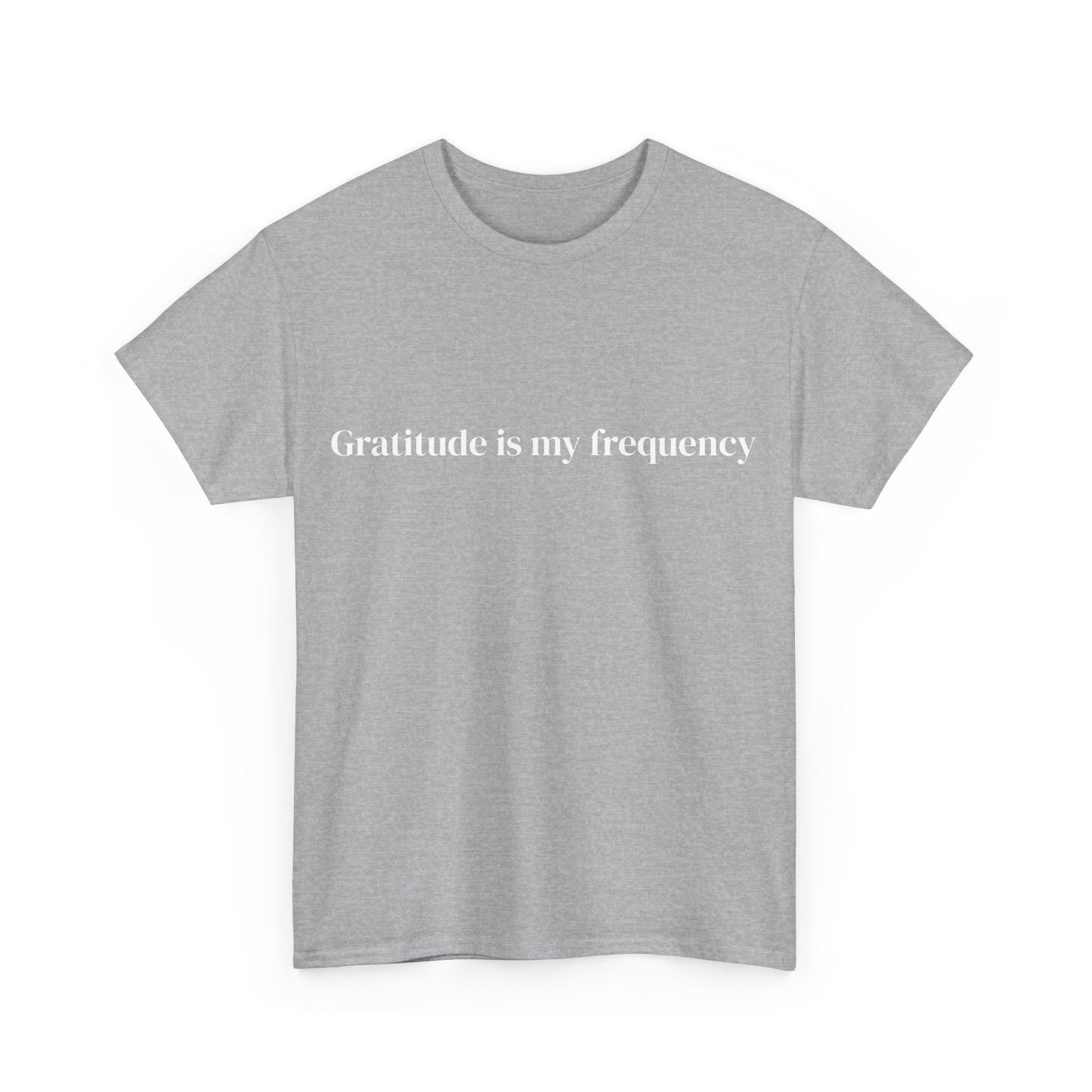 Gratitude is my frequency, Affirmations Tee tshirt, Motivational Quote Tee, Everyday Casual Shirt, Spiritual, mindful living empowerment t-shirt