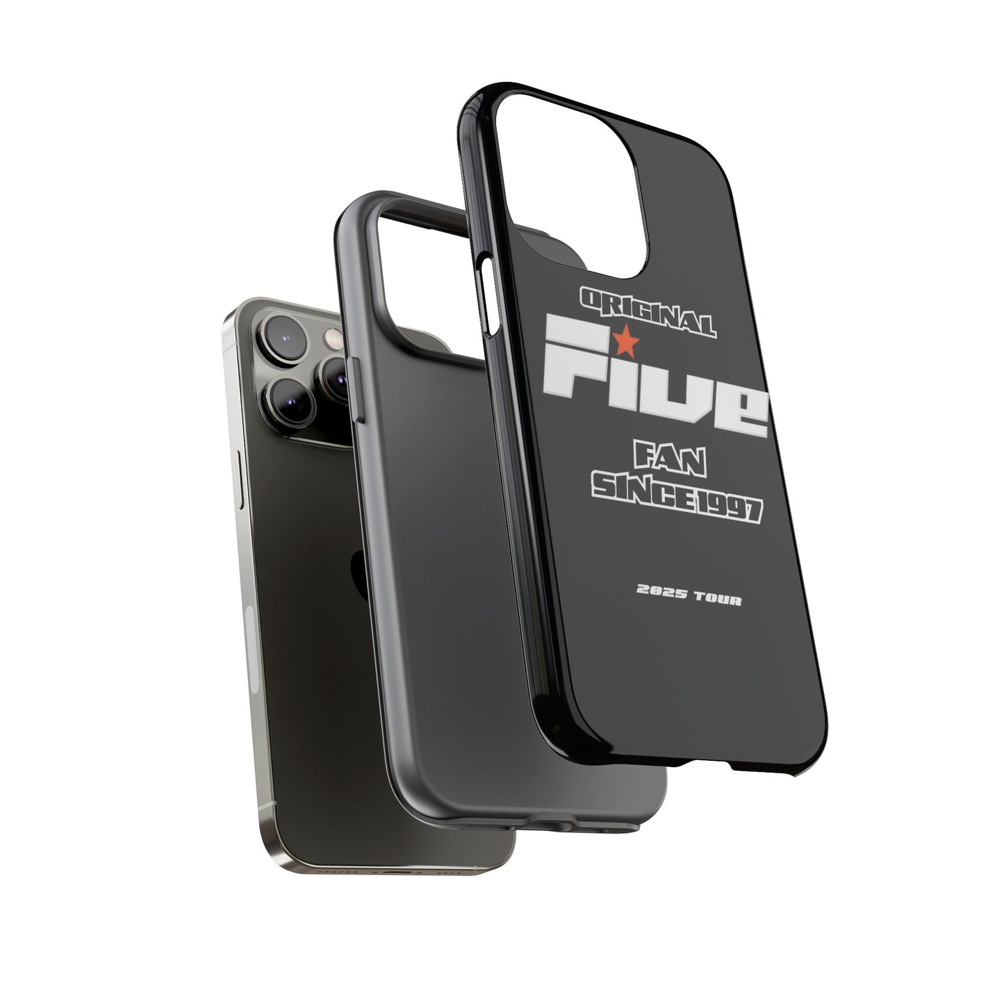 Original Five Fan Tough Case - 2025 Tour Edition unofficial Five boyband 5ive merchandise