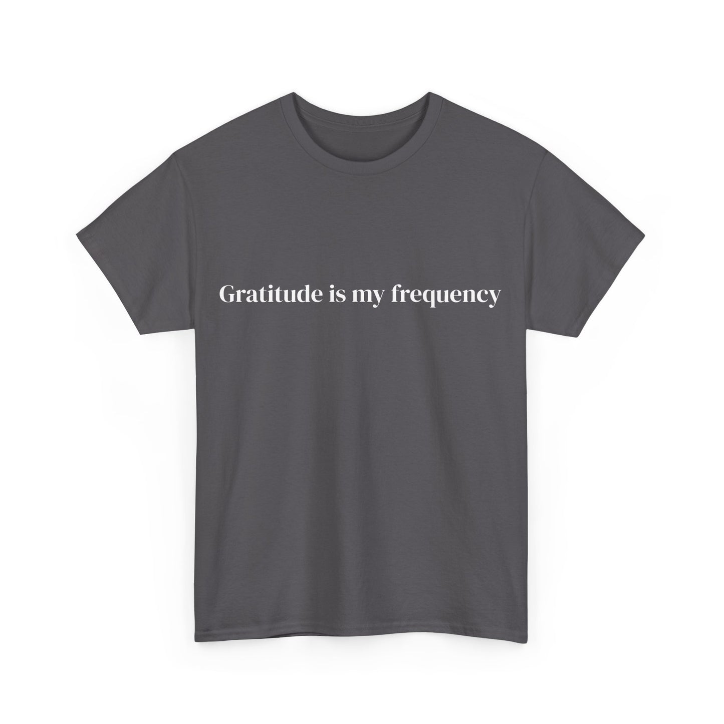 Gratitude is my frequency, Affirmations Tee tshirt, Motivational Quote Tee, Everyday Casual Shirt, Spiritual, mindful living empowerment t-shirt