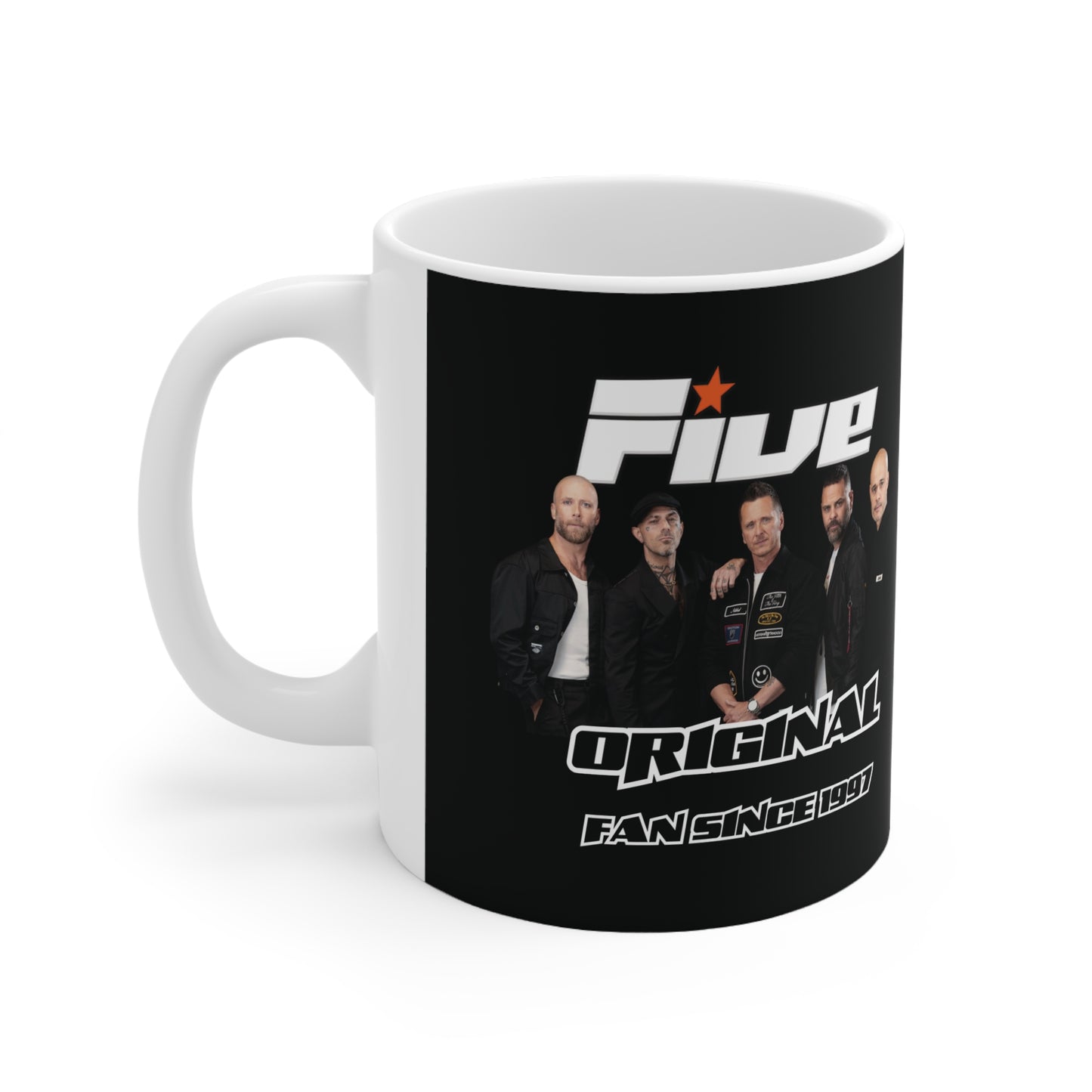 Five fan 5ive boy band uk 2025 tour five boyband five unofficial merchandise mug black