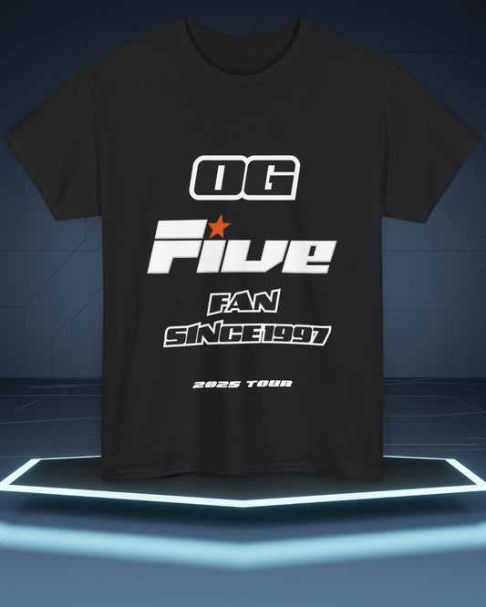 Original FIVE tshirt 2025 tour 5ive Five's at the o2 tour merchandise concert mothers day tee t-shirt original five fans boy band nostalgia